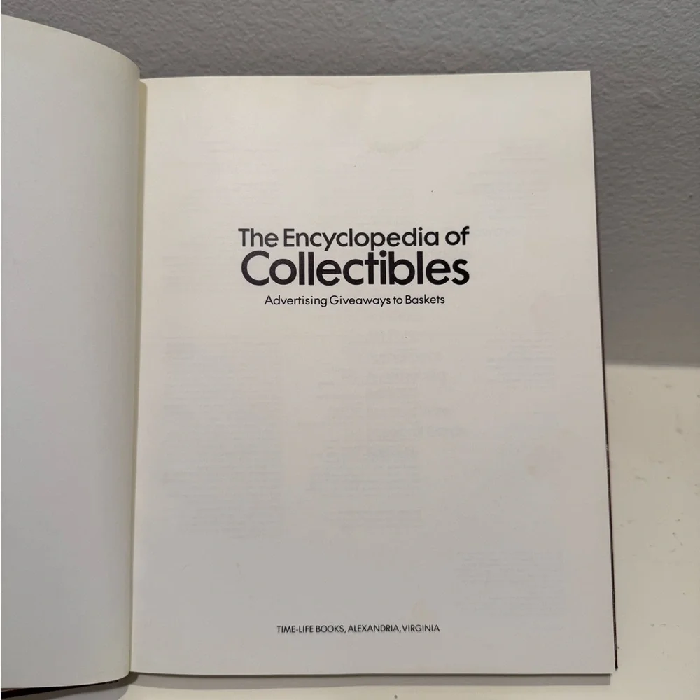 Vintage 1978 The Encyclopedia of Collectibles, Advertising Giveaways to Baskets - Picture 4 of 17
